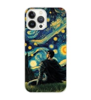 Iphone 15 Pro Uyumlu Berserk The Starry Night Tasarımlı Şeffaf Telefon Kılıfı