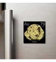 Gold (Altın) Elementi – Buzdolap Magneti – 9x9 cm