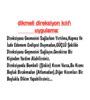 Ford Courier Dikmeli Direksiyon Kılıfı Soft Mavi İpli(38×10.5CM)