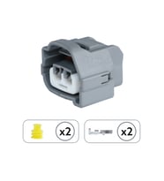Bobin Soketi Gri 2 Pin Kablosuz