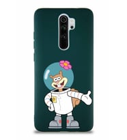 Xiaomi Redmi Note 8 Pro Soft Premier Kapak Sandy Tasarımlı Silikon Kılıf - Yeşil (Şeffaf)