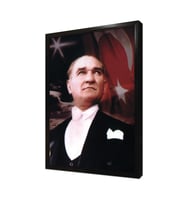İstikbal Göklerdedir Atatürk Çerçeveli Mdf Tablo