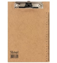 Temel A5 Ahşap Sekreterlik Metal Klipsli Kalem Tutma Aparatlı