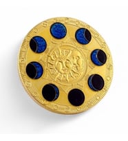 Ayın Evreleri ve Güneş Zodiac Burçlar Haritası Koleksiyon Metal Şans Hatıra Parası CP003