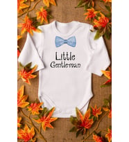 Erkek Bebek Little Gentleman Organik Baskılı