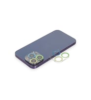 Durukar® iPhone 12 Pro Renkli Kamera Lens Koruma Cam - Yeşil-Sarı