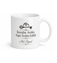 Tapu Memuruna Hediye Satış İşlemleri İmzalar Atıldı Tapu Teslim Kupa Bardak