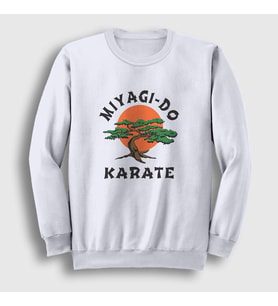 Presmono Unisex Beyaz Miyagi Do Karate Cobra Kai Sweatshirt 471093tt (Beyaz)