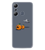 Infınix Hot 20i Kılıf Resimli Desenli Baskılı Silikon Orange Escape 1374
