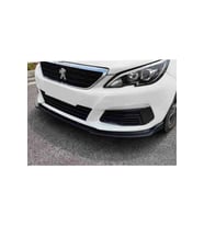 Peugeot 308 Parlak Siyah Ön Tampon Eki Lip 3 Parça