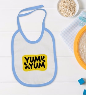 BK Kids Mavi Bebek Mama Önlüğü - Model 165