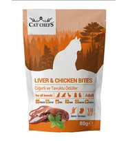 Cat Chefs Liver Chicken 80 gr (Ciğerli ve Tavuk Etli)