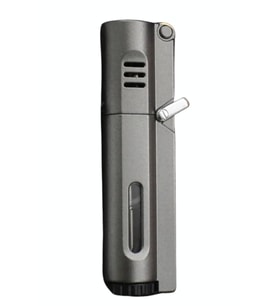PremiumQuality Gunmetal 3 Torch Pürmüz Metal Puro Çakmağı
