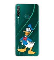 Huawei Y6 p  Kamera korumalı Kapak Donald Duck Tasarımlı  Şeffaf Kılıf