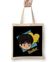 K Pop Chibi Suga Butter Bez Çanta Uzun Saplı
