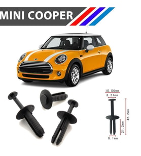 Mini Cooper - Mini One - Mini Clubman Tampon Klipsi 51111964186 M1764-11 50 Adet