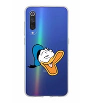 Xiaomi Mi 9 Uyumlu Kapak Donald Duck Tasarımlı Şeffaf Silikon Kılıf