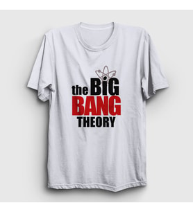 Presmono Unisex Beyaz Logo The Big Bang Theory T-Shirt 181400tt