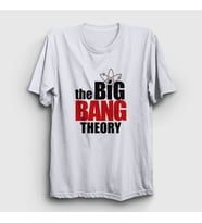 Presmono Unisex Beyaz Logo The Big Bang Theory T-Shirt 181400tt