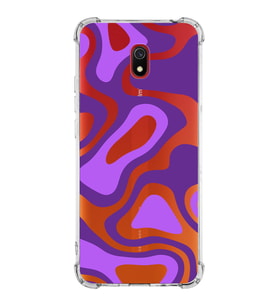 Xiaomi Redmi 8A Köşe Korumalı Antişok Kapak Renkli Desen Tasarımlı Şeffaf Silikon Kılıf