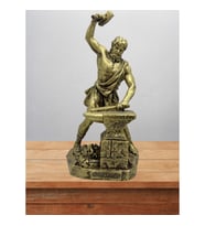 Hephaestus  Biblo 22 Cm Mitolojik Kahraman Heykel Dekor Hediyelik Eşya (Altın)