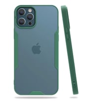 Newface Apple iPhone 12 Pro Max Kılıf Platin Silikon - Yeşil