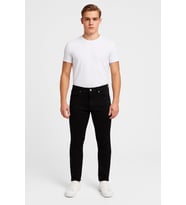 Erkek Slim Fit Dar Paça Esnek Likralı Denim Jeans Kot Pantolon - 7408 (Siyah)