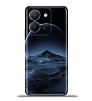 Vivo Y36 Kapak HD Renkli Dizayn Silikon Kılıf - Yakın Dolunay