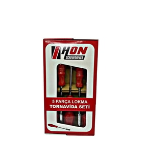 5 Adet Lokma Anahtar Tornida 6/7/8/10/13/mm Metal Altıgen
