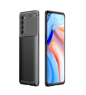 Lexroo Oppo Reno 4 Pro 4G Kılıf Negro Silikon Kılıf - Siyah