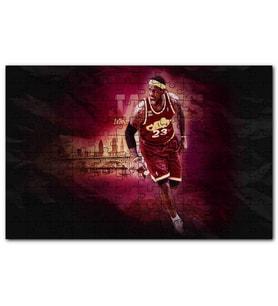 Cakapuzzle Lebron James Cleveland 23 Numaralı Formalı Puzzle Yapboz MDF (Ahşap) (120 Parça)