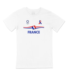 Fransa Tokyo 2020 Olimpiyatları Tişört