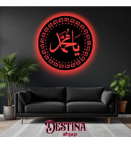 Destina Ahşap Led Tablo (Kırmızı)