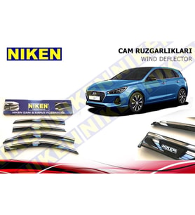Hyundai i30 Kromlu Cam Rüzgarlığı Niken 2017 Sonrası