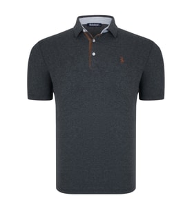 T8582 DEWBERRY ERKEK T-SHIRT-KOYU ANTRASİT