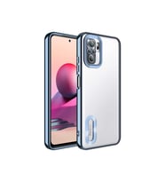Xiaomi Redmi Note 10 Uyumlu Kılıf Kamera Korumalı Logo Gösteren Zore Omega Kapak