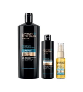 Avon Advance Techniques Argan Yağı İçeren Şampuan Saç Kremi ve Saç Serum Paketi