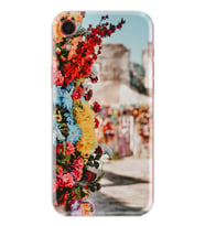 Apple iPhone XR Kılıf Silikon Desen Özel Seri Gerçek Çiçekler 1743