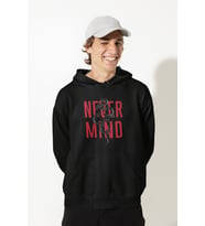 Oversize Unisex Hoodie – Baskılı Yılan Desenli Kapüşonlu Sweatshirt (Siyah)