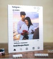 Kişiye Özel Fotoğraflı İnstagram Tasarımlı Lego Blok Puzzle