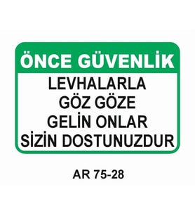 İŞ GÜVENLİĞİ UYARI LEVHASI 1 ADET PVC 21 X 29CM