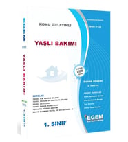 Egem Eğitim Yayınları Aöf 1. Sınıf Yaşlı Bakımı Bahar Dönemi Konu Anlatımlı Soru Bankası 2.Yarıyıl (Çok Renkli)