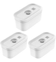 Zwilling Fresh & Save Vakumlu Yemek Taşıma Kabı, S, Plastik, Beyaz-Gri 3Lü Paket (Çok Renkli)