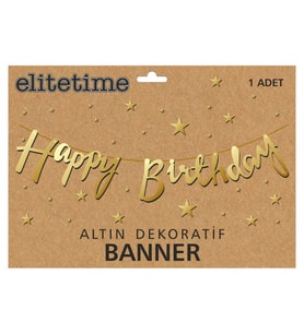 FLAMA HAPPY BRITHDAY METALİZE ALTIN PK:1-