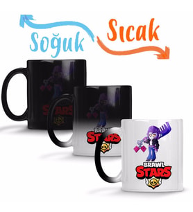 Brawl Stars Rockabilly Mortis Sihirli Kupa Bardak Porselen