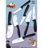 Eco Serisi Mutfak Bıçak Seti Et Ekmek Sebze Salata Pizza Börek Pide Şef Bıçağı 7 Li Set ( Mft-7856)