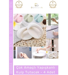 #Kulp Pratik Mobilya Çekmece Dolap Pencere Cam Kapı Kendinden Yapışkanlı Yapışkanlı Kulp Tutacak - 4