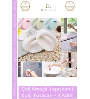 #Kulp Pratik Mobilya Çekmece Dolap Pencere Cam Kapı Kendinden Yapışkanlı Yapışkanlı Kulp Tutacak - 4