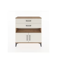 Arges Şifonyer 2 Raflı 2 Çekmeceli 2 Kapaklı 88x30x96 Çam-Aytaşı
