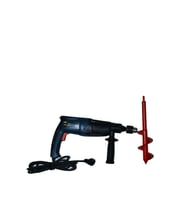 Matkap Uç Toprak Burgu Bodur Kısa Ağaç Dikme Makinesi 32x10 Cm (KIRMIZI)